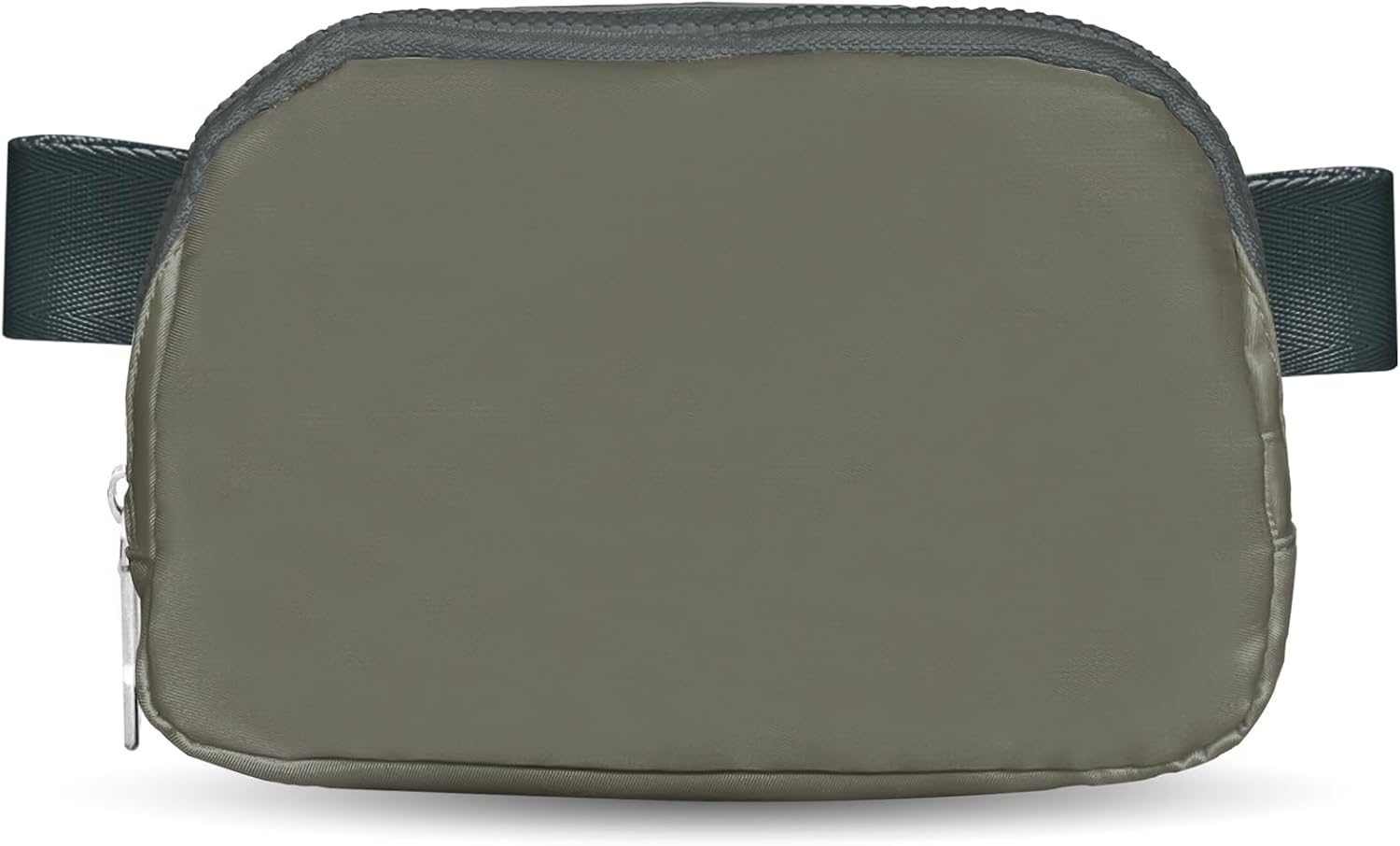 Waist Bag Zipper Fanny Pack Solid Color Cross Body Belt Bag for Women Man, Water Proof Waist Packs with Adjustable Strap-Black