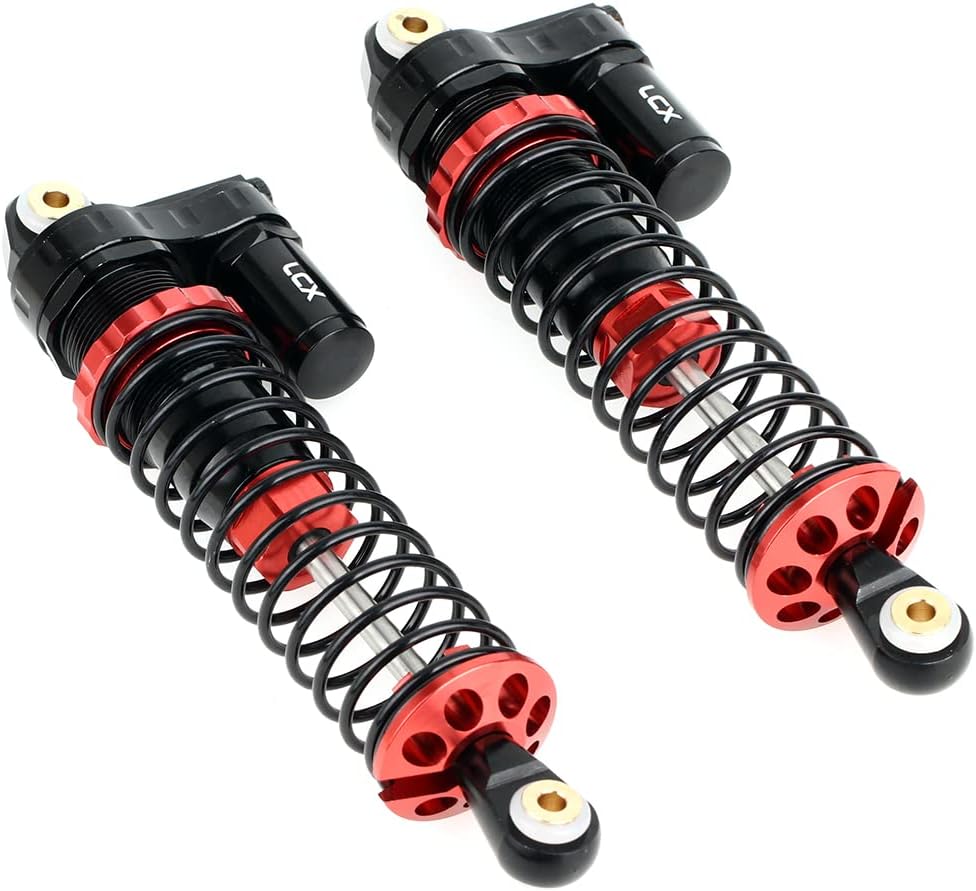 LCX Racing 1/6th RC Crawler Car 2PCS 146mm Aluminum Suspension Shock Absorber Damper for RC Rock RC Crawler RC Truck Car Axial SCX6 AXI05000