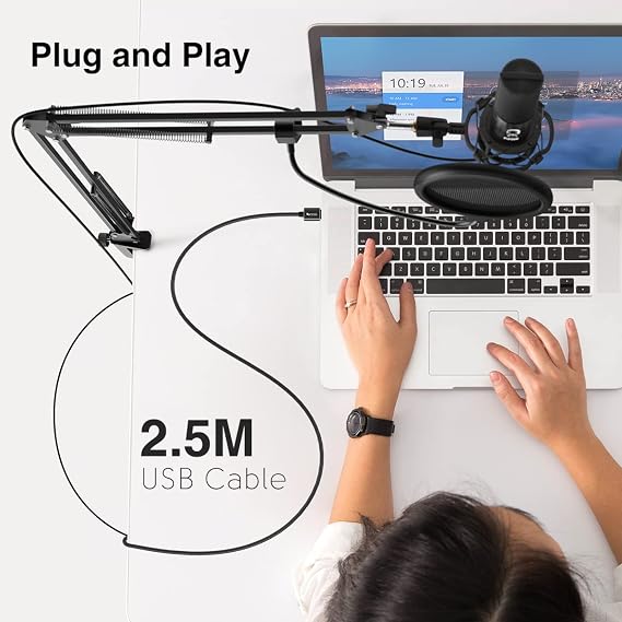 FIFINE T669 USB Condenser Microphone Kit