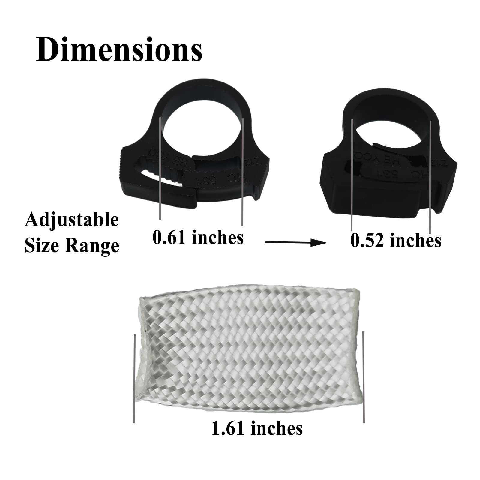 5 Sets 59016200 Air Bleed Socket Replacement for Pool & Spa Filter, Air Exhaust Pipe Kit, Size Adjustable