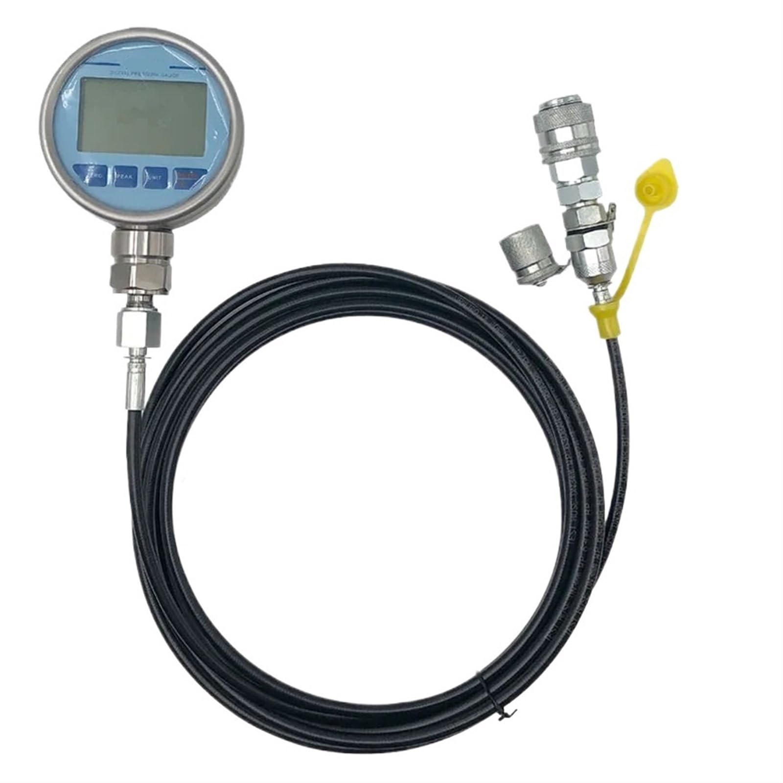 Kit di prova della pressione idraulica 600 bar Precisione del manometro 0,5% FS Connettore rapido del tubo flessibile Connettore di pressione della pompa principale (tubo flessibile idraulico da 4 m