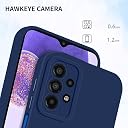 Pikkme Samsung Galaxy A23 4G / A23 5G Back Cover Soft Matte Liquid Silicone TPU | Camera Protection | Shockproof Slim Back Case for Samsung Galaxy A23 4G / A23 5G (Blue) gallery image