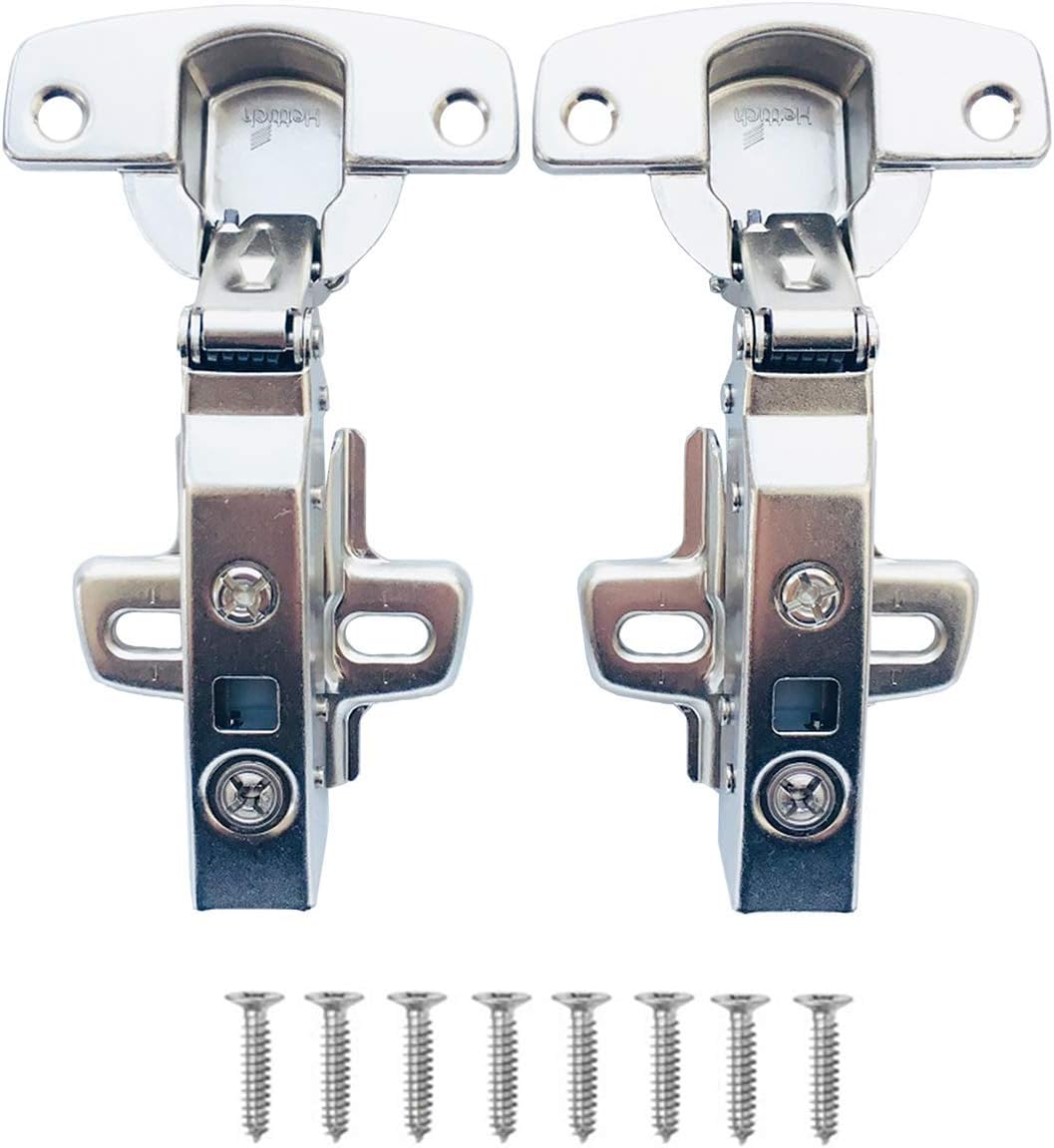 HETTICH HYDRAULIC HINGES 110 DEGREE GERMANY ORIGINAL B-TYPE, HALF BEND,half overlay 907120505-97157601 for Kitchen Cabinet Cupboard Wardrobe Light Door