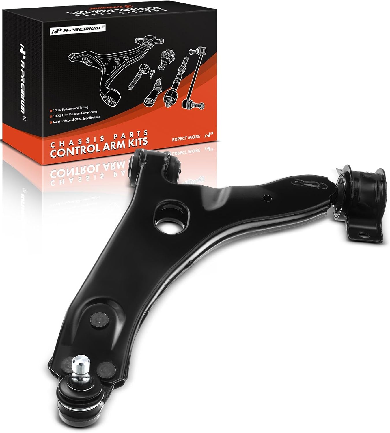 A-Premium Front Left Lower Control Arm, with Ball Joint & Bushing, Compatible with Ford Focus 2000 2001 2002 2003 2004