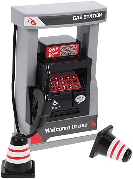1 set of childrens gas station toys, simulated gas pump station type automatic toy miniature gas station model and mini city gas station