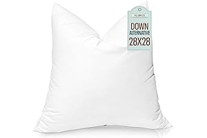 Pillowflex Synthetic Down Pillow Insert, Set of 2 - Soft Body Pillow...