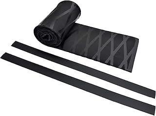 Schwarz Griff Rutschfeste Wärmeschrumpfbar - Renovierung Motorrad, Fahrrad, Quad und Werkzeuggriff, Tennisschläger, Badmin...