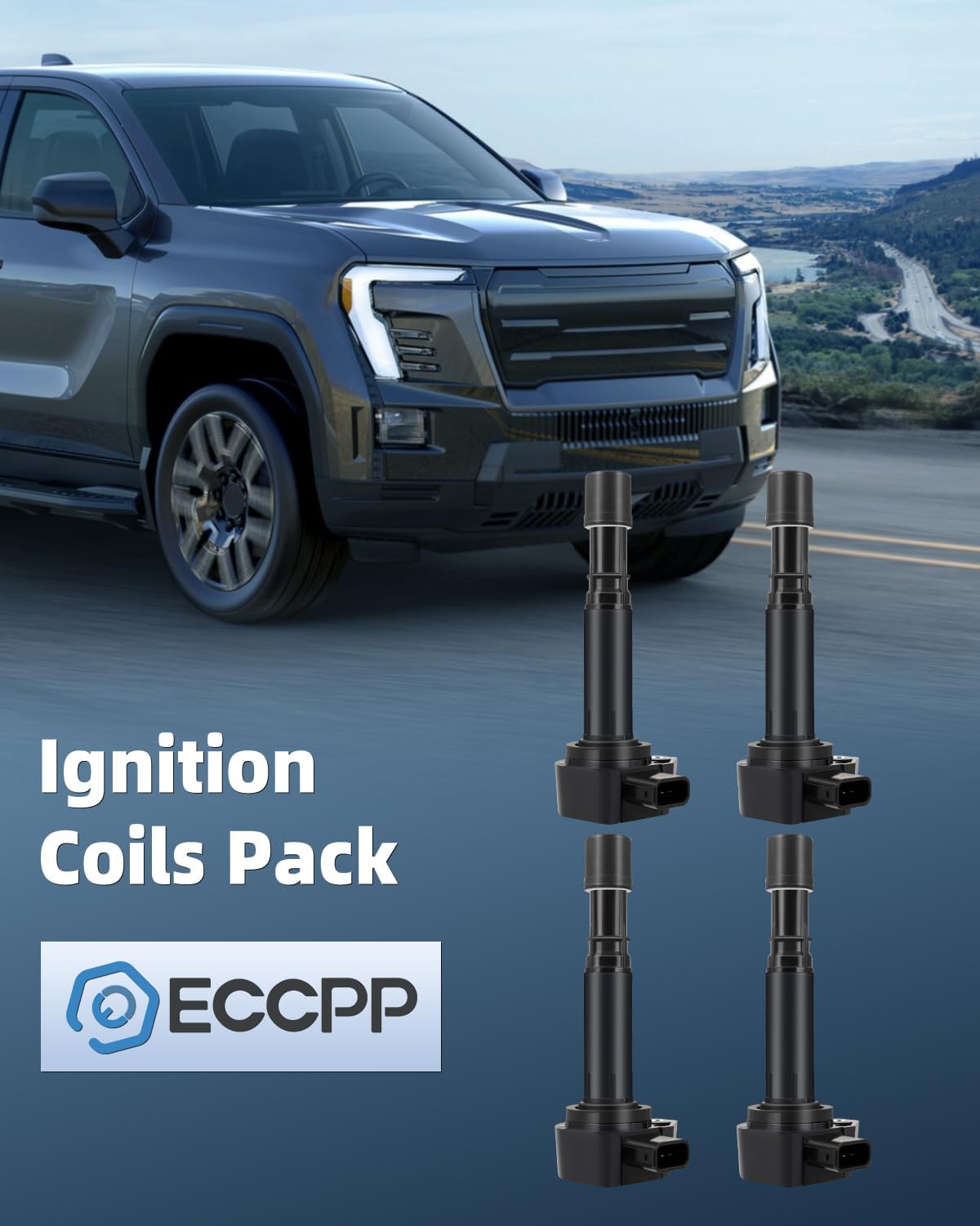 ECCPP Pack of 4 Ignition Coil for Honda Civic /Pilot/Ridgeline/ for Acura EL / MDX/for Saturn Vue Part Numbers UF-400 C1460 UF512 UF307 2001 2002 2003 2004 2005 2006 2007 2008 2009 Pilot Ridgeline MDX Vue 3.5L 3.7L V6