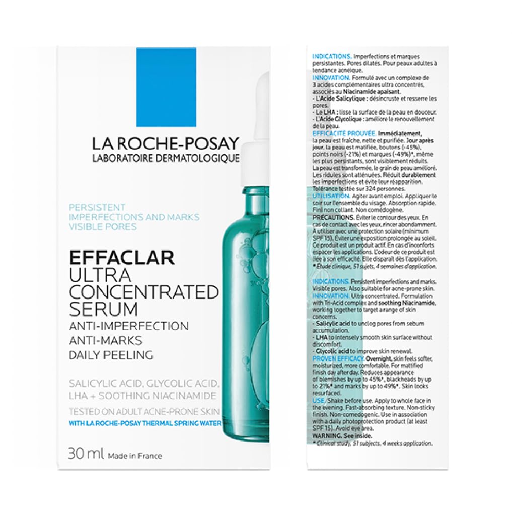 La Roche Posay Effaclar, Siero Peeling Ultra-Concentrato, Per Pelli a Tendenza Acneica, Azione Anti-Imperfezioni, Pelle Levigata + Routine Correlate a Questo Prodotto