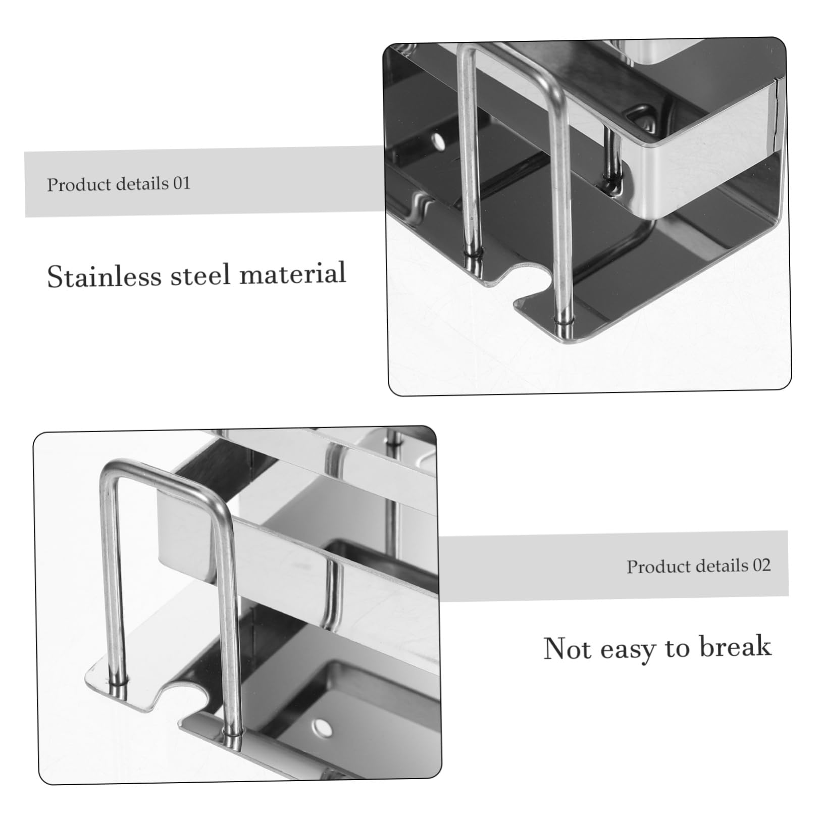Cabilock 4 Soportes para Cepillos De De Acero Inoxidable Soporte para Cepillos De Estante De Baño Sin Perforaciones Soporte para Cepillos De De Metal Soporte