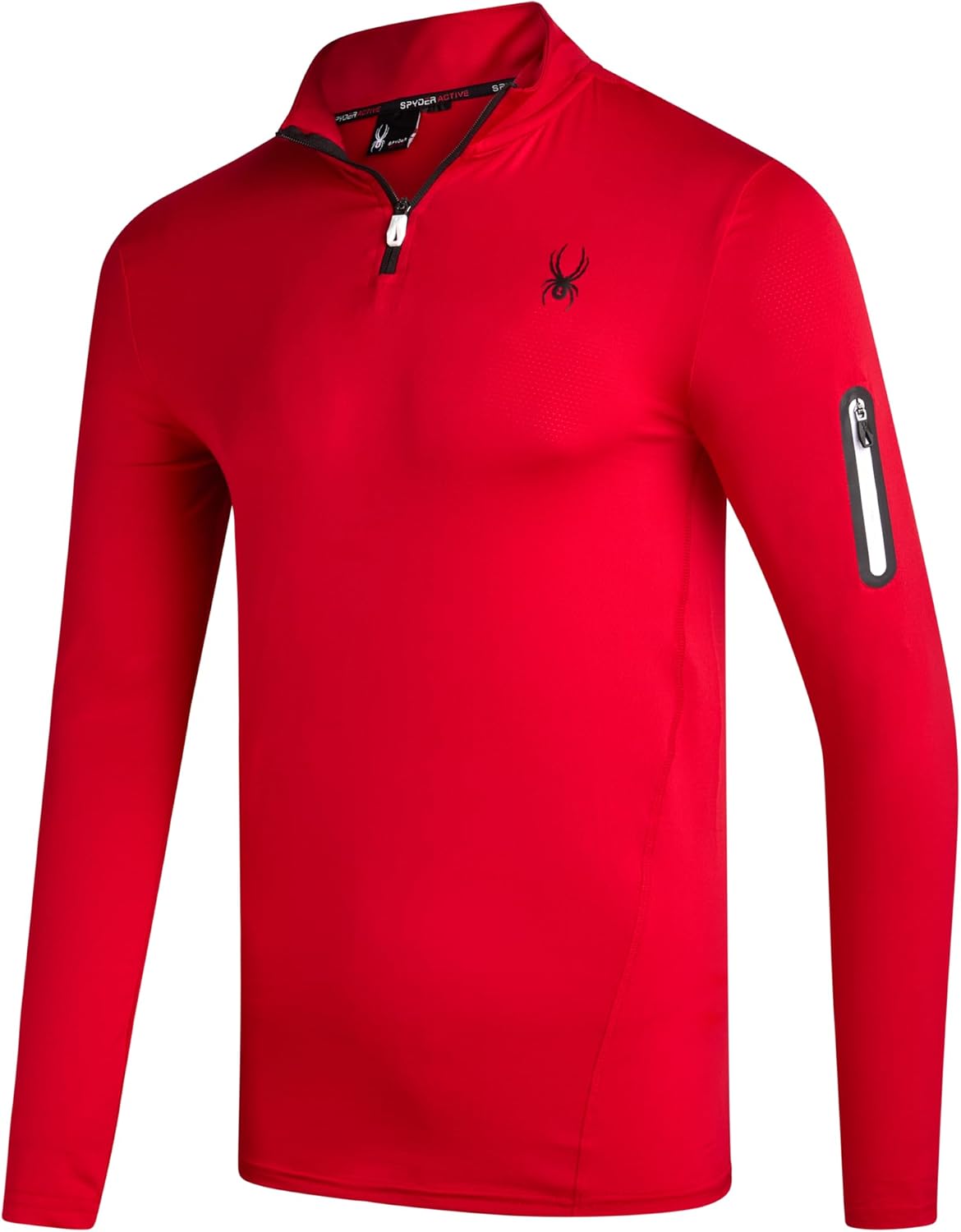 Spyder Mens Active Quarter Zip Pullover - Moisture Wicking Athletic Mens Sweatshirt, 1/4 Zip Long Sleeve Shirts for Men - Image 3