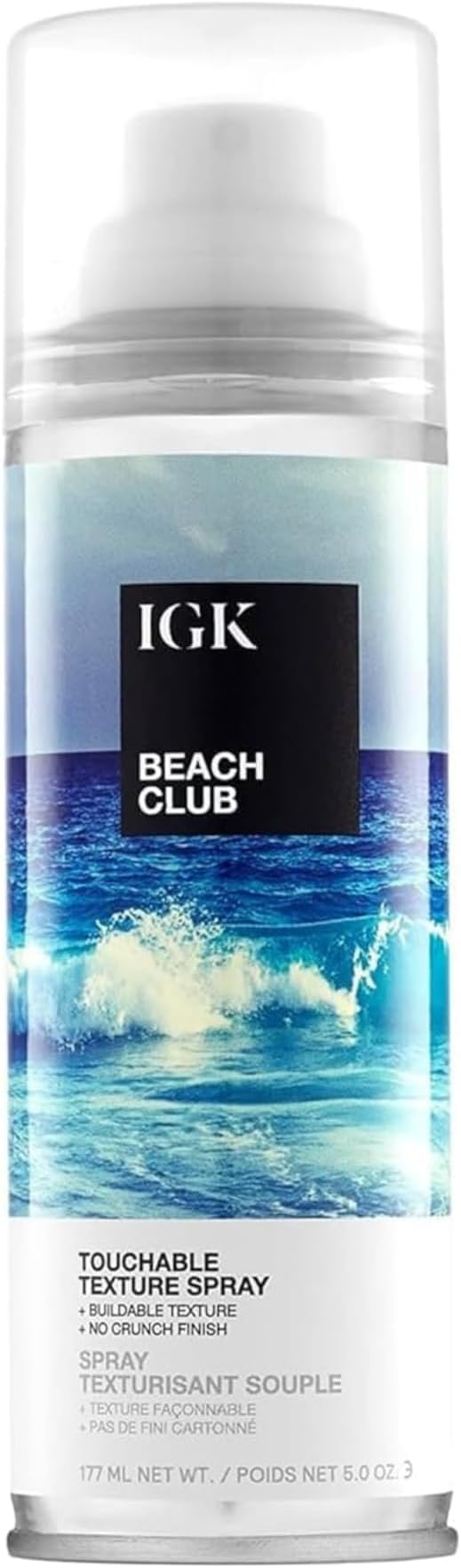 IGK BEACH CLUB Volumizing Texture Spray | Beach Wave Spray for Instant Volume & Tousled Texture | Non-Drying Fullness with Flexible Hold | 5oz