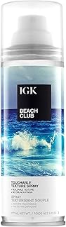 IGK BEACH CLUB Volumizing Texture Spray | Beach Wave Spray for Instant Volume & Tousled Texture | Non-Drying Fullness with Flexible Hold | 5oz