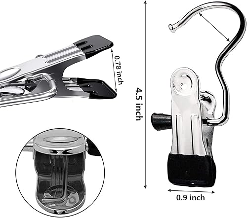 Miniatura 7 de Paquete de 10 ganchos para botas para colgar en el armario, ganchos para sombreros, pantalones, toallas, calcetines, bolsos, bolsos, ropa interior