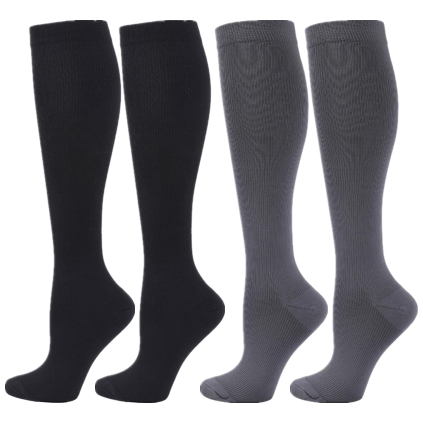 Compression Socks for Women Men, 2/3/4/6 Pairs 20-25mmHg Knee High Socks Compression Stockings for Sport, Athletic, Edema, Diabetic, Varicose Veins, Travel, Pregnancy, Nursing — view 33