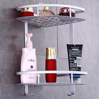 LHQ-HQ Rustoszczelny rogący róg prysznicowy - bezpłatna przestrzeń dziurkowania Trójkąt kosmiczny koszyk łazienka stojak na strój ścienny ssącą