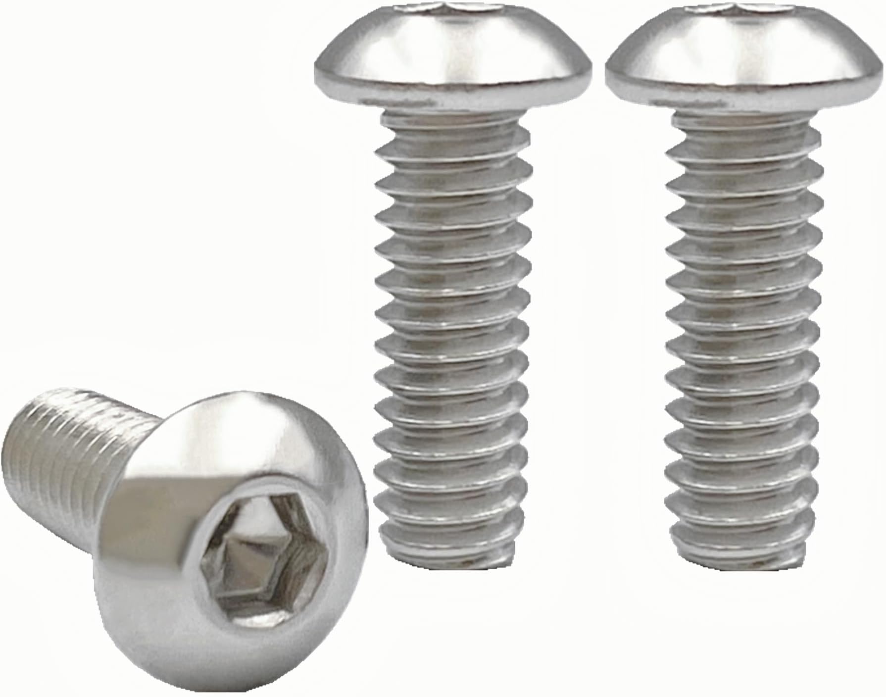 25 Pack 1/4-28 X 1” Button Head Socket Cap Screws – Stainless Steel 18-8, Allen Drive, Full Thread