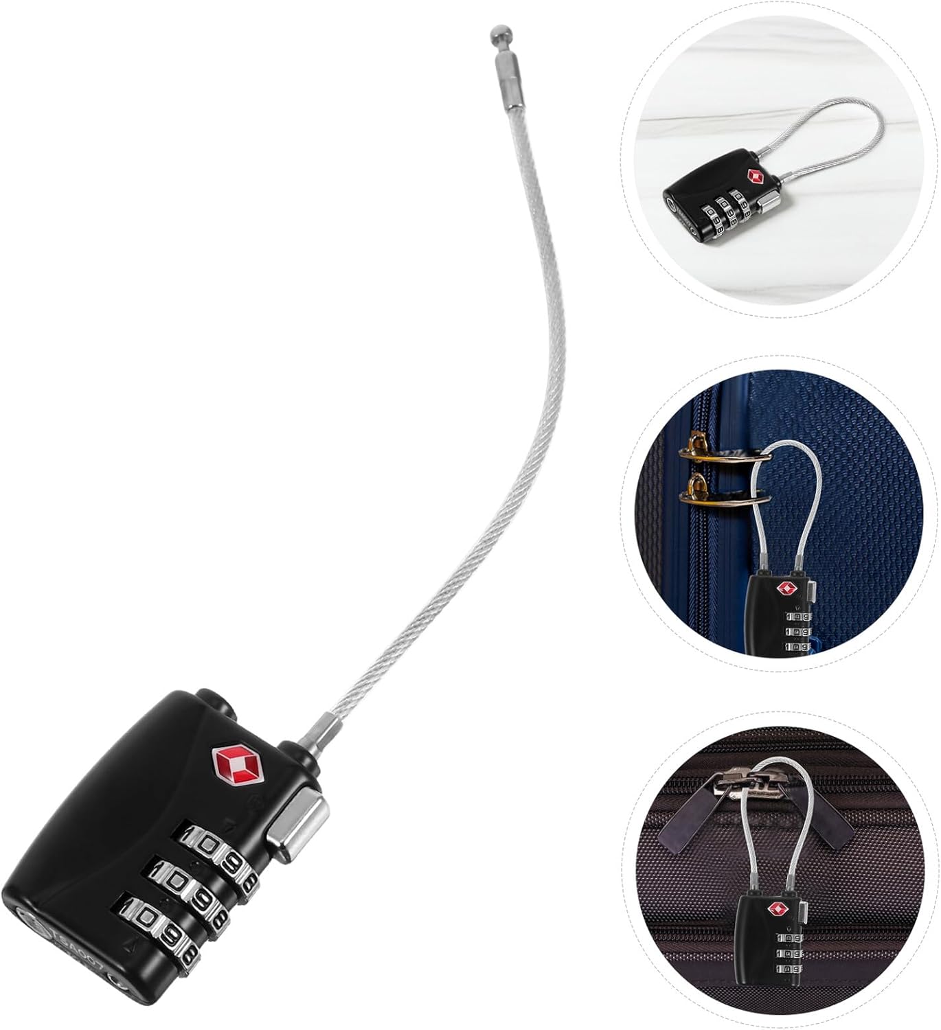 5pcs Mini Luggage Locks TSA Customs Combination Padlocks Metal Password Padlock for Suitcases Backpacks Travel Security