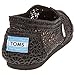 Toms Women's Crochet Classics Black Morocco Casual Shoe 7 Women US