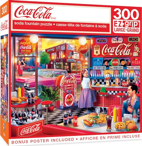 MasterPieces - Rompecabezas de 300 Piezas EZ Grip - Fuente de refresco de...