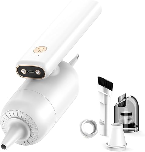 Limpiadores de computadora, teclado de automóvil, limpiador de PC, soplador de aire eléctrico con aspiradora inalámbrica, luz LED, plumero de aire