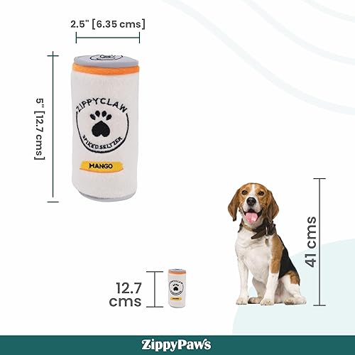 Miniatura 7 de ZippyPaws - Squeakie Can, juguete de peluche para perro con relleno y chirriante - Garra Zippy