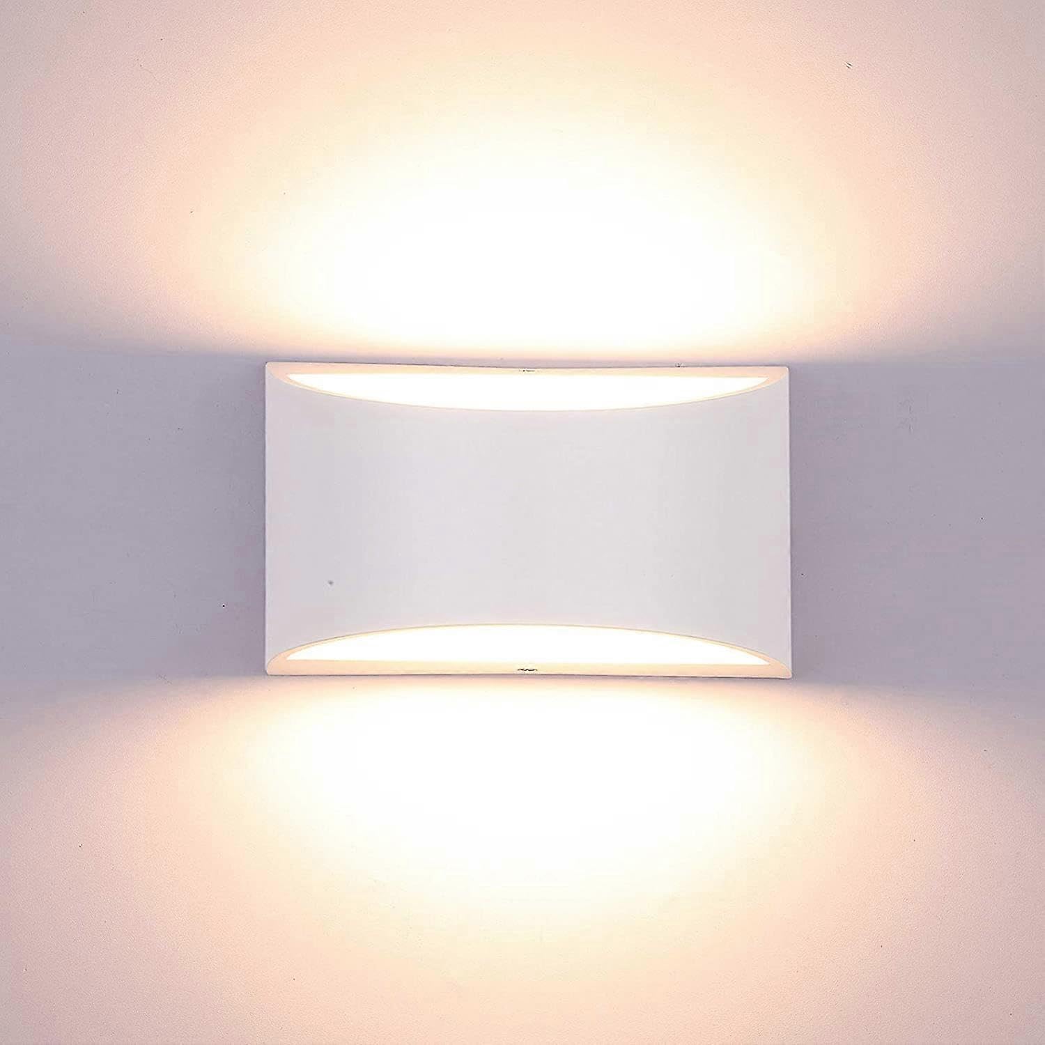 Joyhappst Image Color Dww-7W Led Indoor Wall Light, Modern Up/Down Wall Lighting, Decorative Aluminum Wall Light For Bedroom, Living Room, Hallway, Warm White