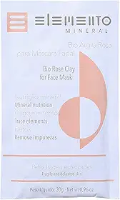Elemento Mineral Máscara Facial Bio Argila Rosa 30g Para Peles Frágeis e Delicadas Acalma Refresca e Clarea a Pele