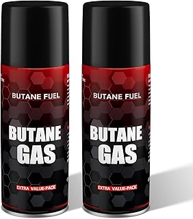 Butane Fuel Refill for Torch Lighter Set of 2 Cans 100ml