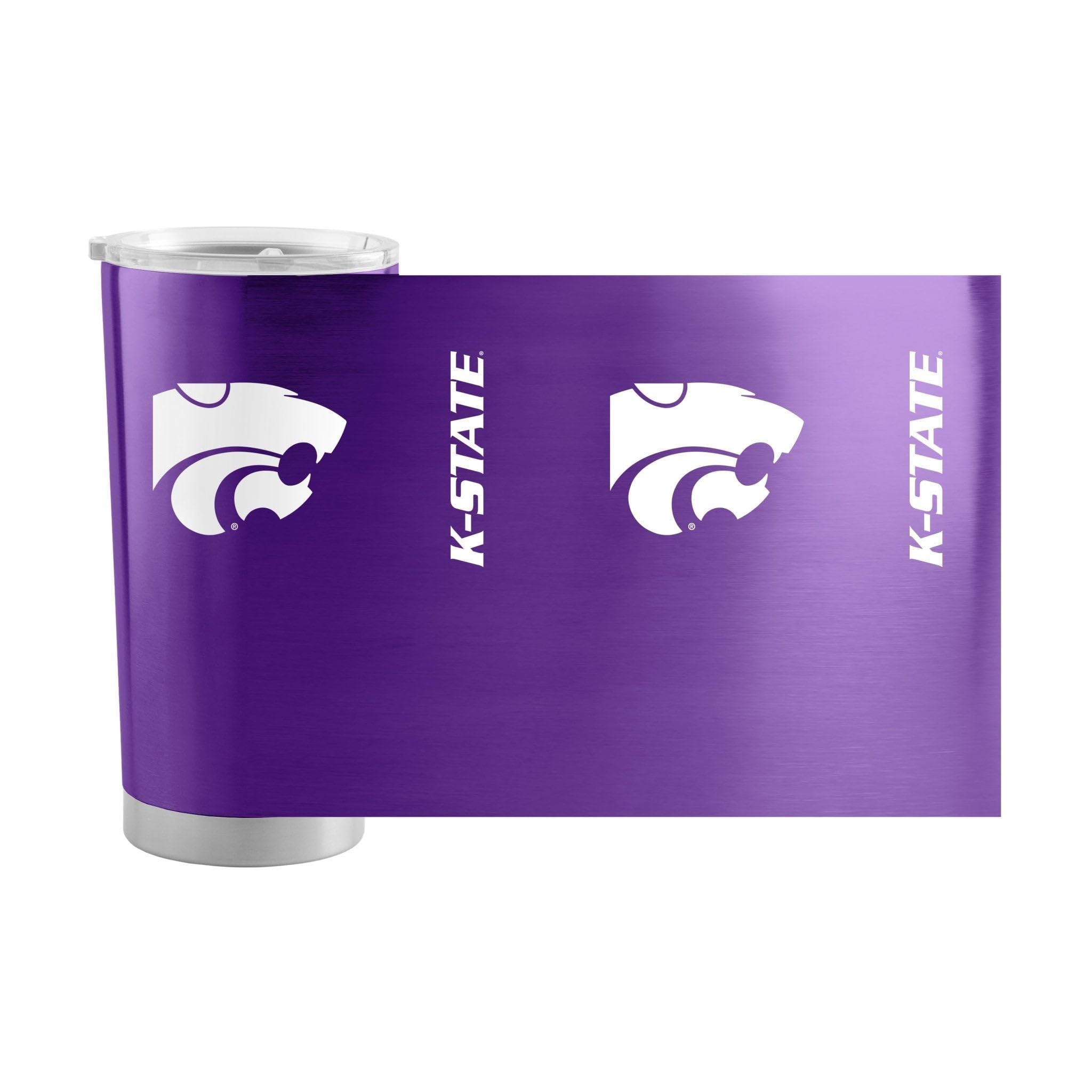 Logo Brands 20 oz Powder Coat Tumbler- Insulated Tumbler with Lid for Water, Iced Tea or Coffee, Smoothie and More