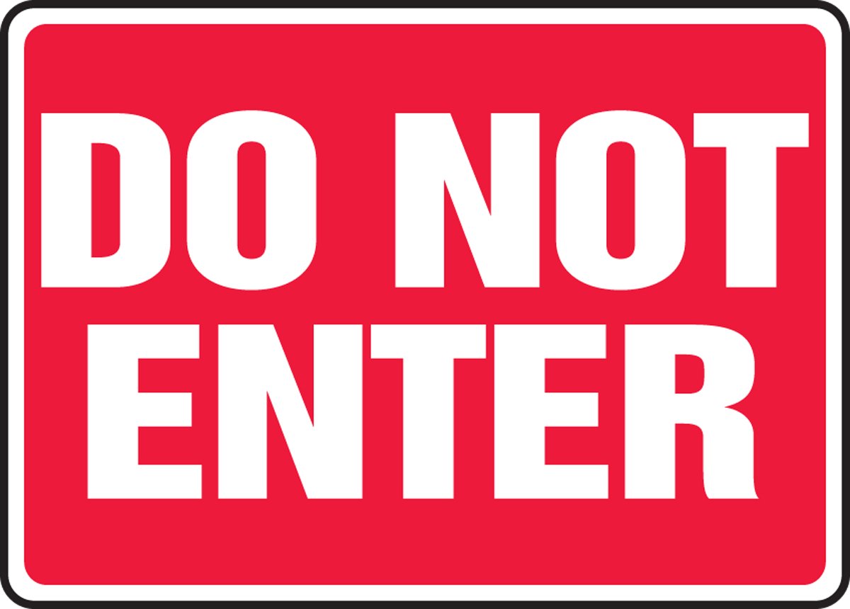 Panneau Do Not Enter Accuform 25x35cm MADM909XP - 2