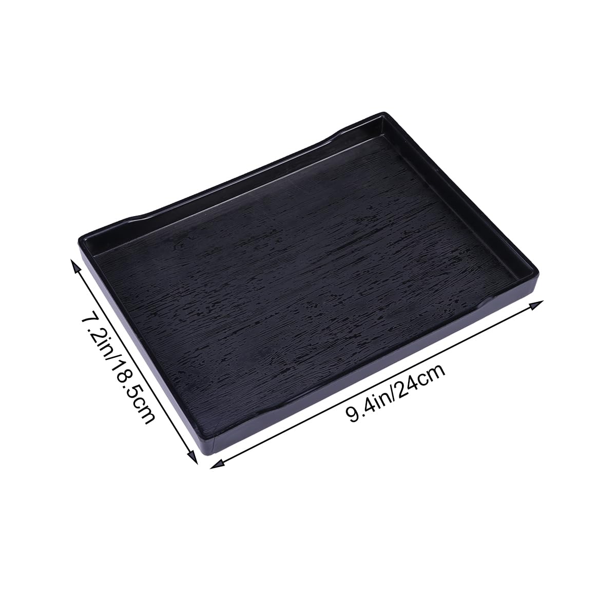 POPETPOP Große Reptilien Wasserschale Und Futterschale Mit Natürlicher Holzmaserung Kippstabil Und Unzerbrechlich Flaches Design Für Schildkröten Baden Und Füttern 9.65X7.09X0.79 Zoll