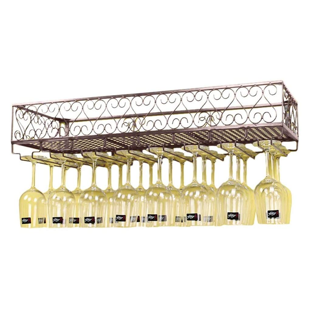 Porte-gobelets à vin en verre mural pour sublimer l'ambiance de votre bar de cuisine rétro