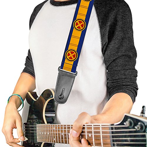 Buckle-down Gs-wxm040 Sangle de guitare – X-Men Cyclops utilitaire Sangle Bleu/doré/noir/rouge, 5,1 cm de large et 29–137,2 cm de long - Les Beatles, Paul McCartney, John Lennon, RIngo Starr, George Harrison Buckle-down Gs-wxm040 Sangle de guitare – X-Men Cyclops utilitaire Sangle Bleu/doré/noir/rouge, 5,1 cm de large et 29–137,2 cm de long – Image 3