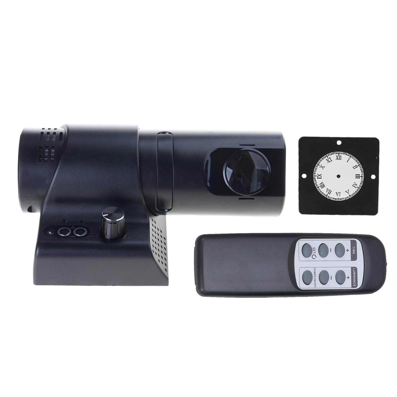 Reloj de proyección analógica LED con control remoto y diapositivas coloridas, números conmutables para dormitorio, sala de estar, reloj de gestión de tiempo