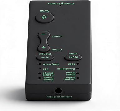 Mini Voice Changer Device Sound Card with 7 Voice Effects for Gaming
