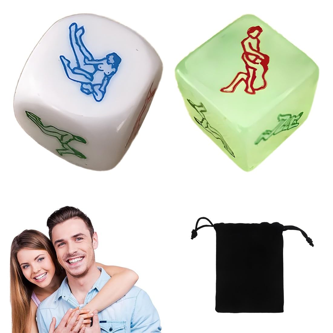 Jeux Adulte Couple, dés aléatoires, Jeux de dés pour Couples, dés Amusants pour Adultes, 2...