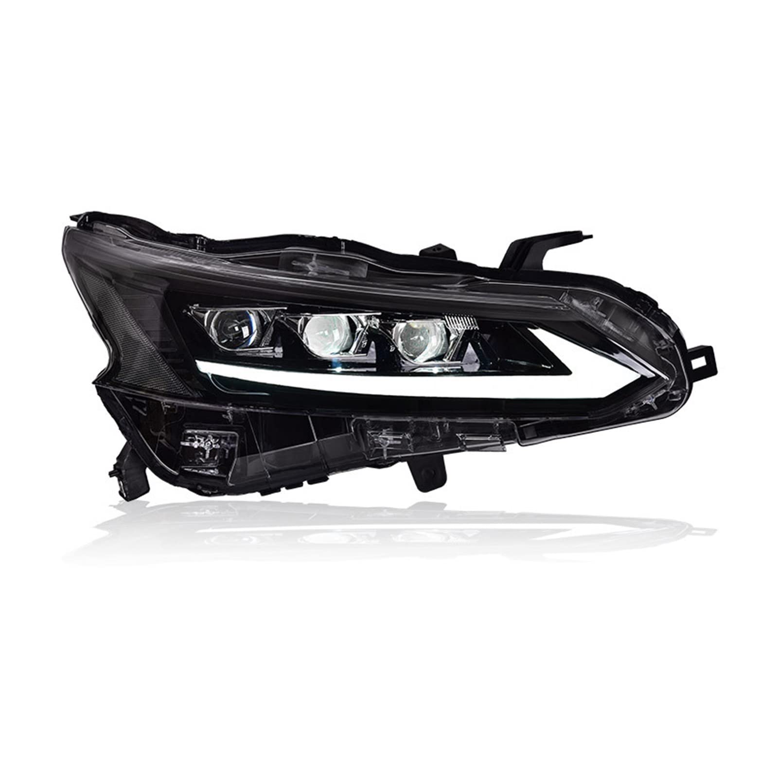 Headlight Assembly Compatible With Nissan Teana 2018-2021 LED DRL LED Dual Beam Lens LED Sequential Turn Signal LED High Beam Lens