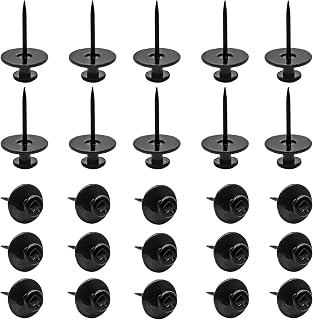 Double Headed Picture Hangers Nails, Thumb Tacks Decorative, Push Pin Wall Nails, Photo Hanging Hook Pins, Small Thumb Tacks for Home Office, Drywall, Classroom,25 Pcs(Black)