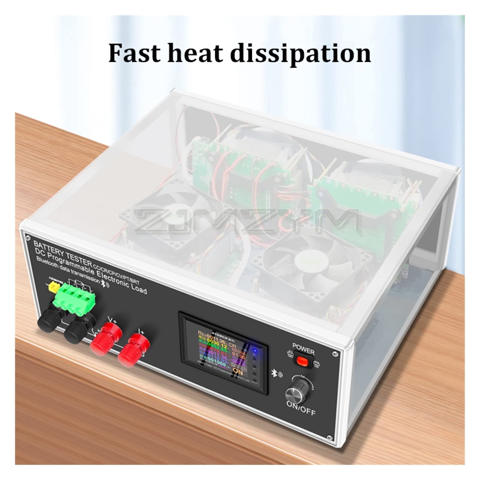 AmAzwi Tester Batteria 40A DLB-600W Scaricatore di carico elettronico Multifunzione a Corrente Continua Supporto PC Controllo Software Online Facile da connettere Senza Problemi