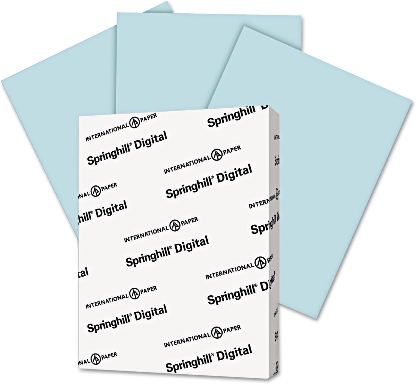 Springhill 8.5” x 11” Blue Colored Cardstock Paper, 90lb
