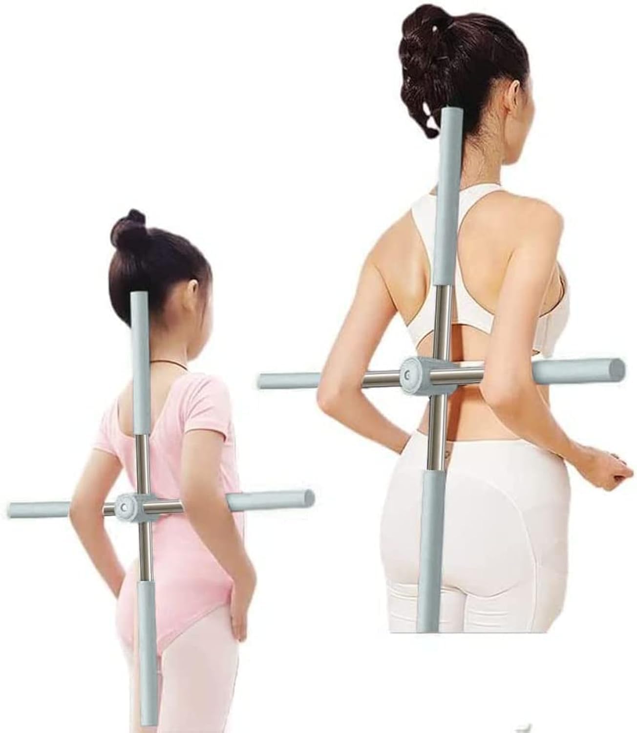 Jorunb Yoga Sticks Stretching Tool Retractable Posture Corrector Humpback Correction Stick Open Shoulders and Open Back for Adult and Child Posture Corrector for Adult Kids Yoga Body Sticks