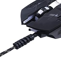 Vista 4 de Jetec 24 piezas protector de cable de carga, protector de cable flexible de silicona, protector de cable de mouse USB en espiral para auriculares