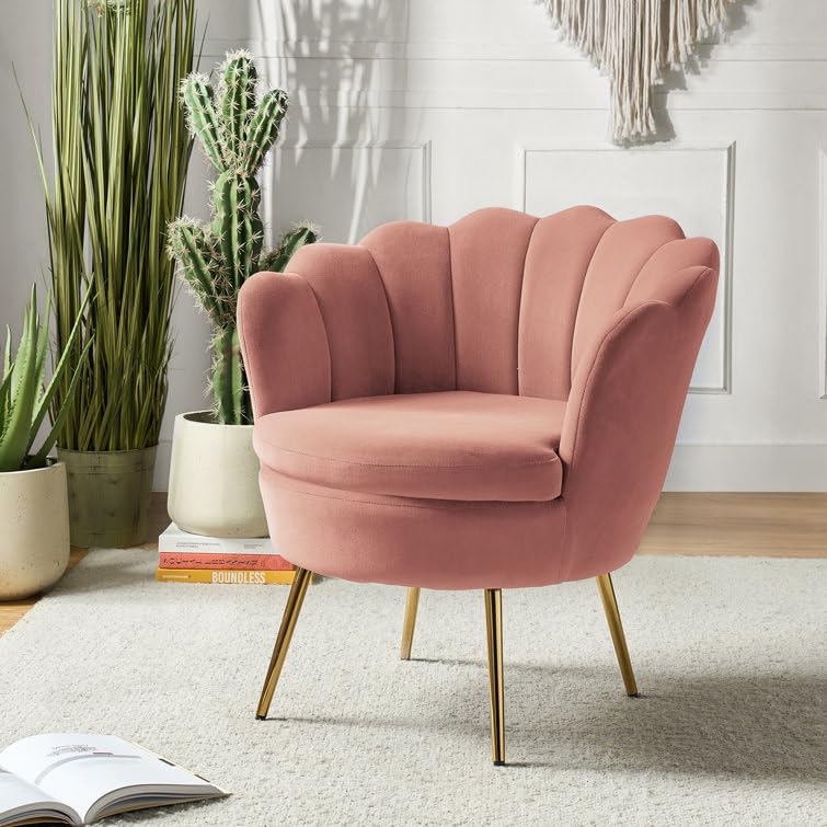 Decorlevel Accent Chair, Modern Comfy Velvet Upholstered ...