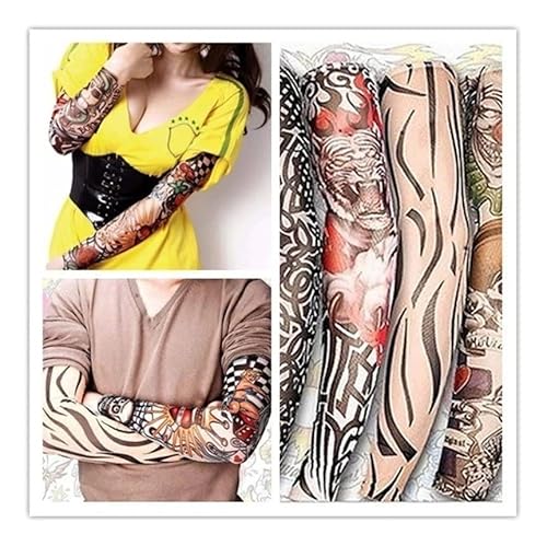 Kit 3 Tatuagem Para Braço Do Sleeve Manga Fake Tattoo Tatuagem
