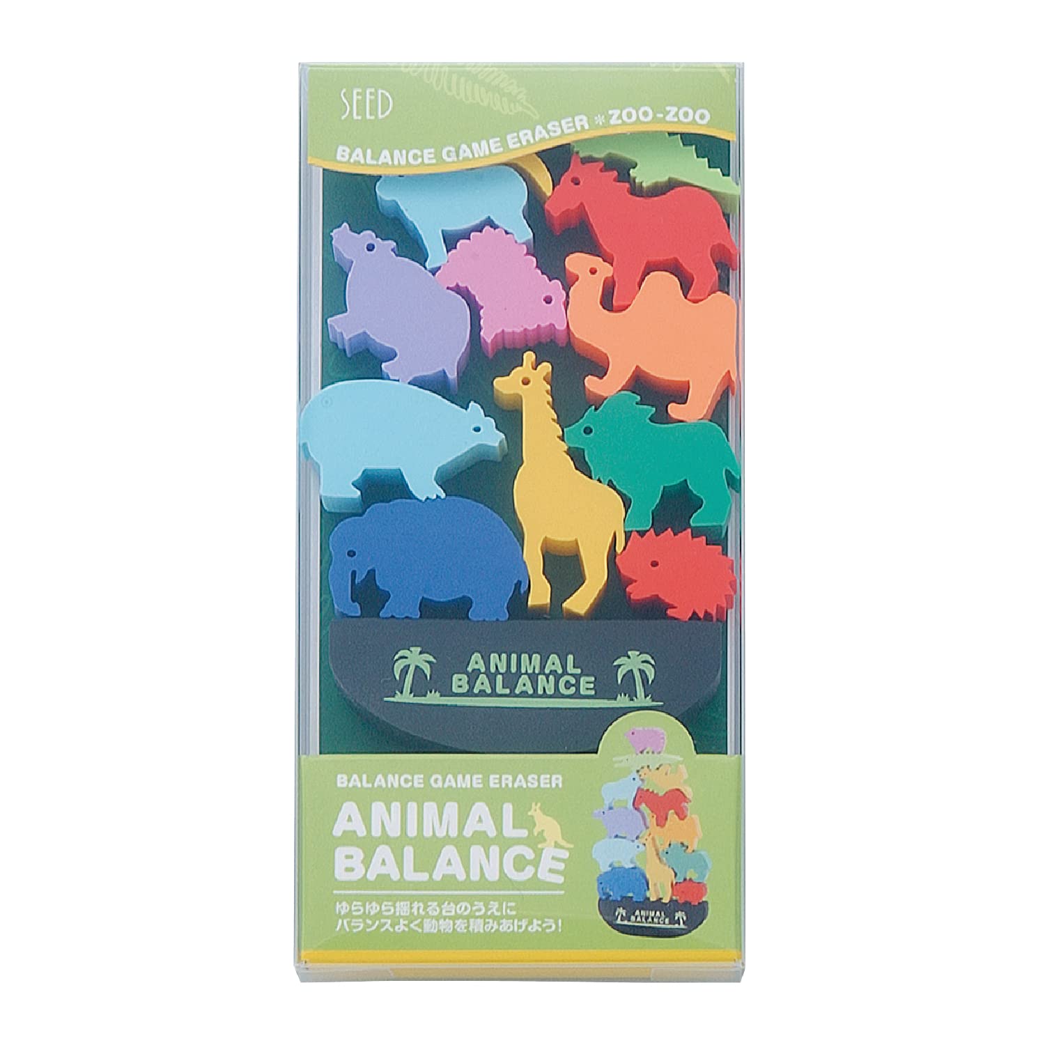 Amazon.co.jp: シード 消しゴム アニマルバランス 動物園 YR-AD-2