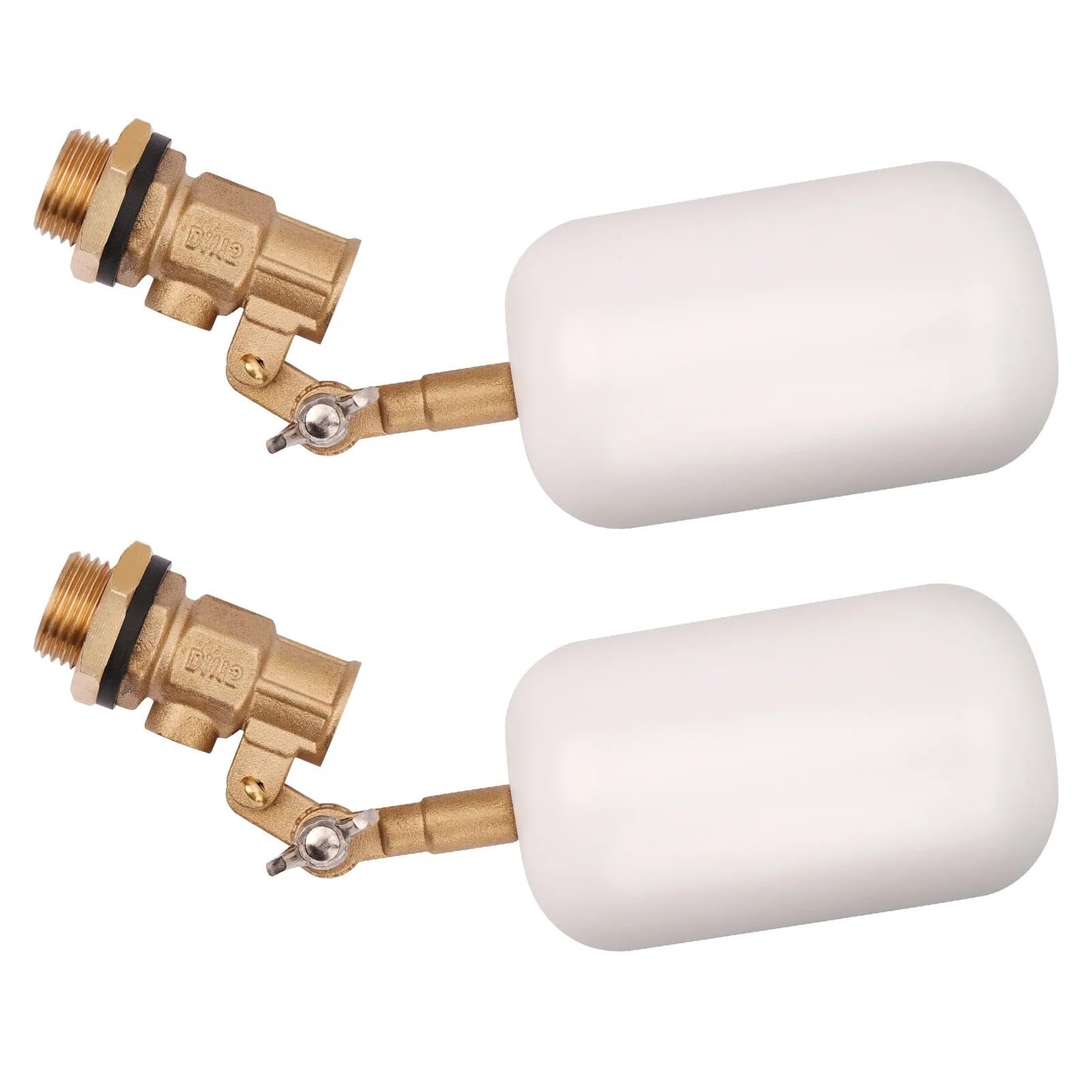 Vaeltor Men's Dn15 1/2 Inch 3/4 Inch Copper Float Ball Valve Float Ball Valve Copper Material Water Tank Valve Accessories(Dn15)