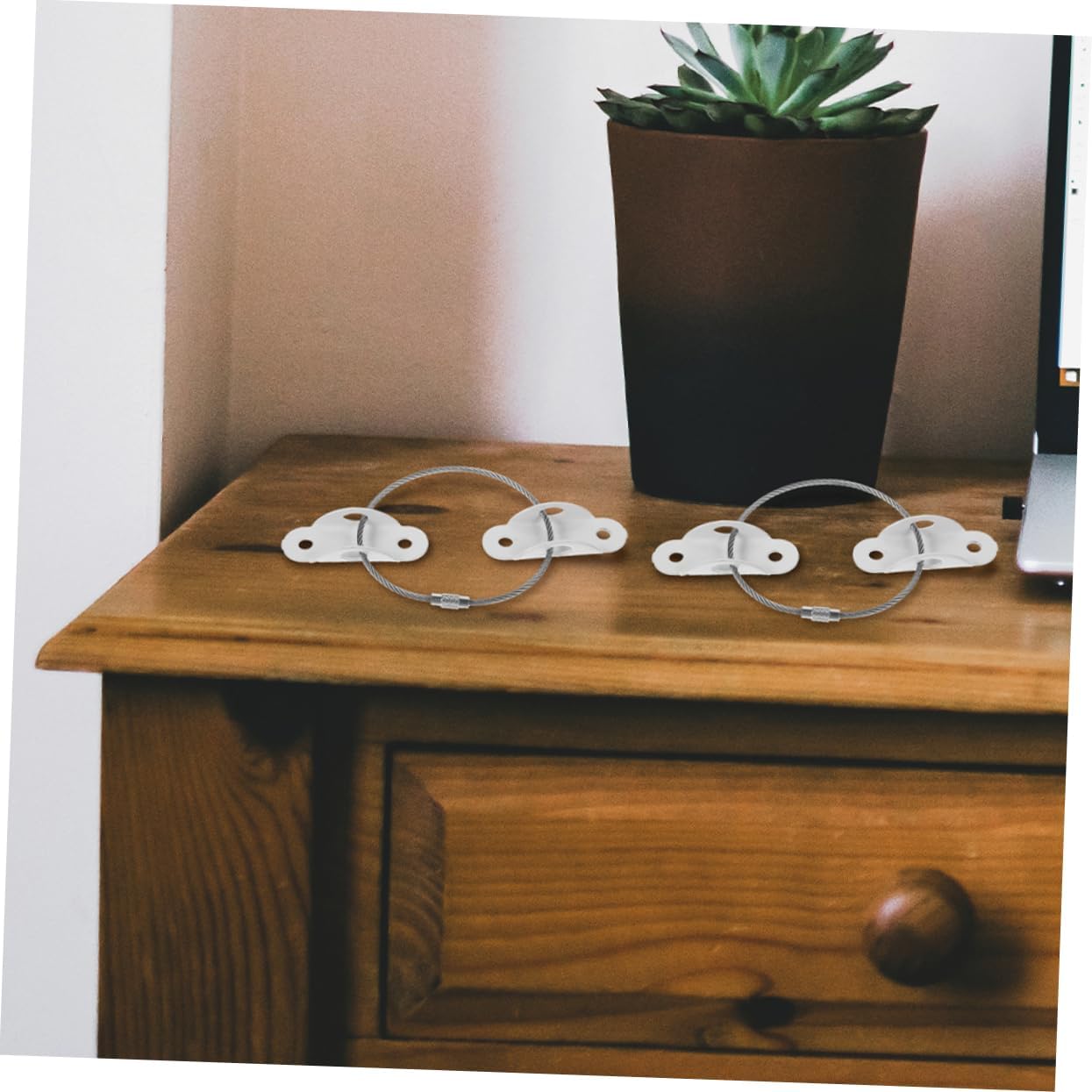 5sets Tip Furniture Anchors Childproofing Straps for Dressers Cabinets and Bookcases Sturdy Nylon and Safety to Prevent Tipping and Keep Boy Girl Safe