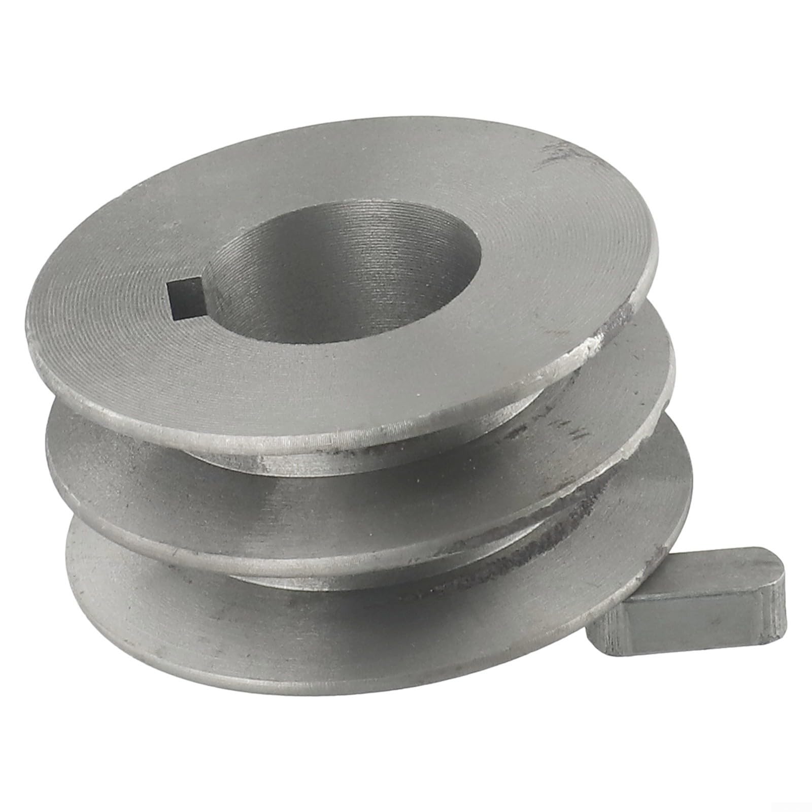 Zilimontt Poulie à double rainure en fonte, poulie à courroie trapézoïdale, poulie à courroie V en fonte, pour moteur, accessoire d'outils électriques (64 x 30 x 28 mm)