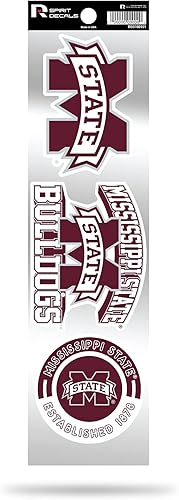 Vista 137 de Rico Industries NCAA - Juego de calcomanías retro de 3 piezas